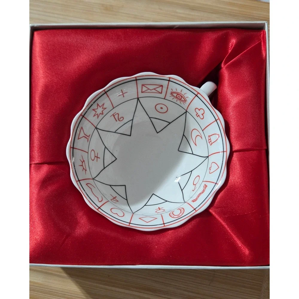 The Cup of Destiny Jane Lyle Fortune Telling Tea Leaf Reading Cup Saucer Kit